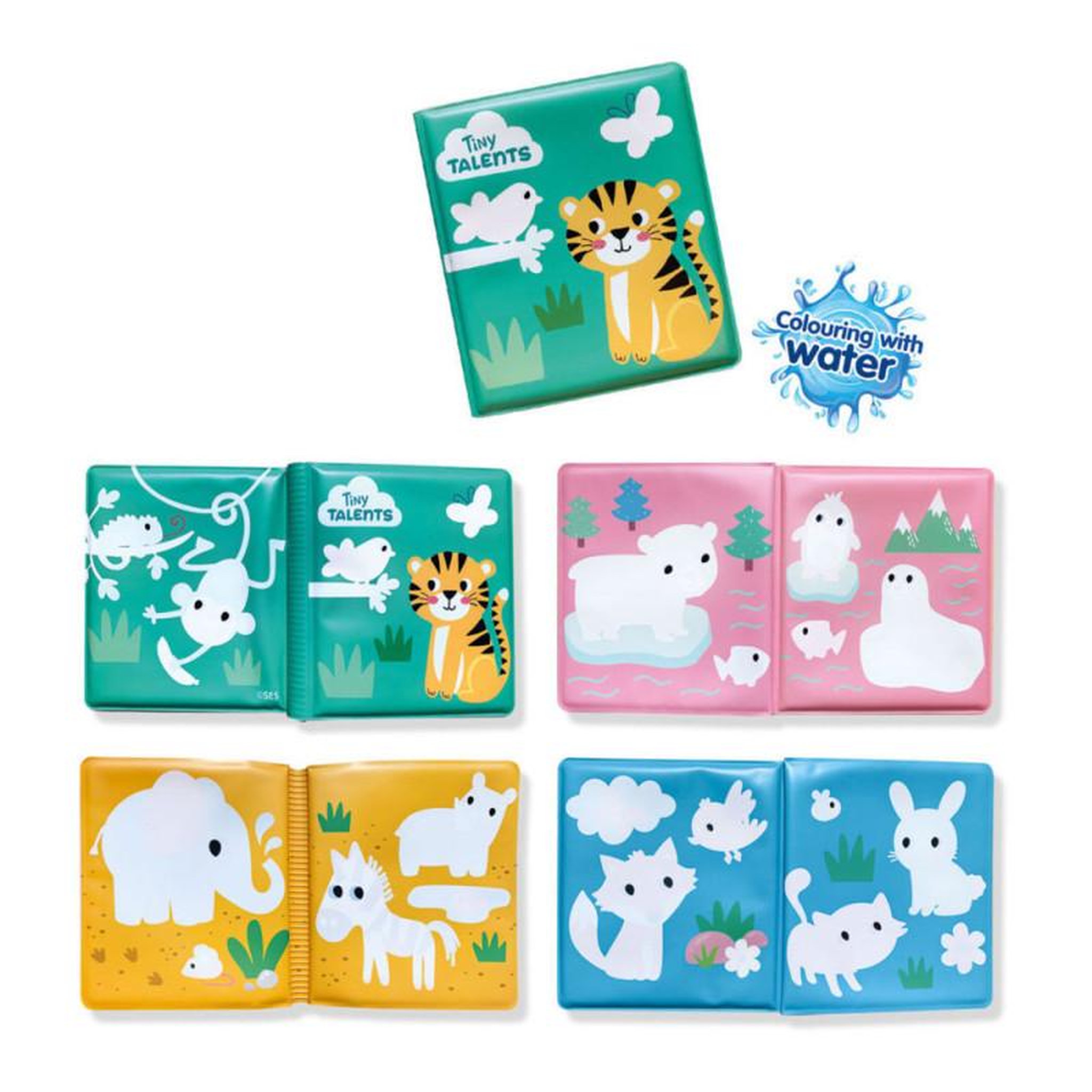 Voir la diapositive 2 : SES Creative Livre pour le bain - Coloriage a l'eau - SES CREATIVE