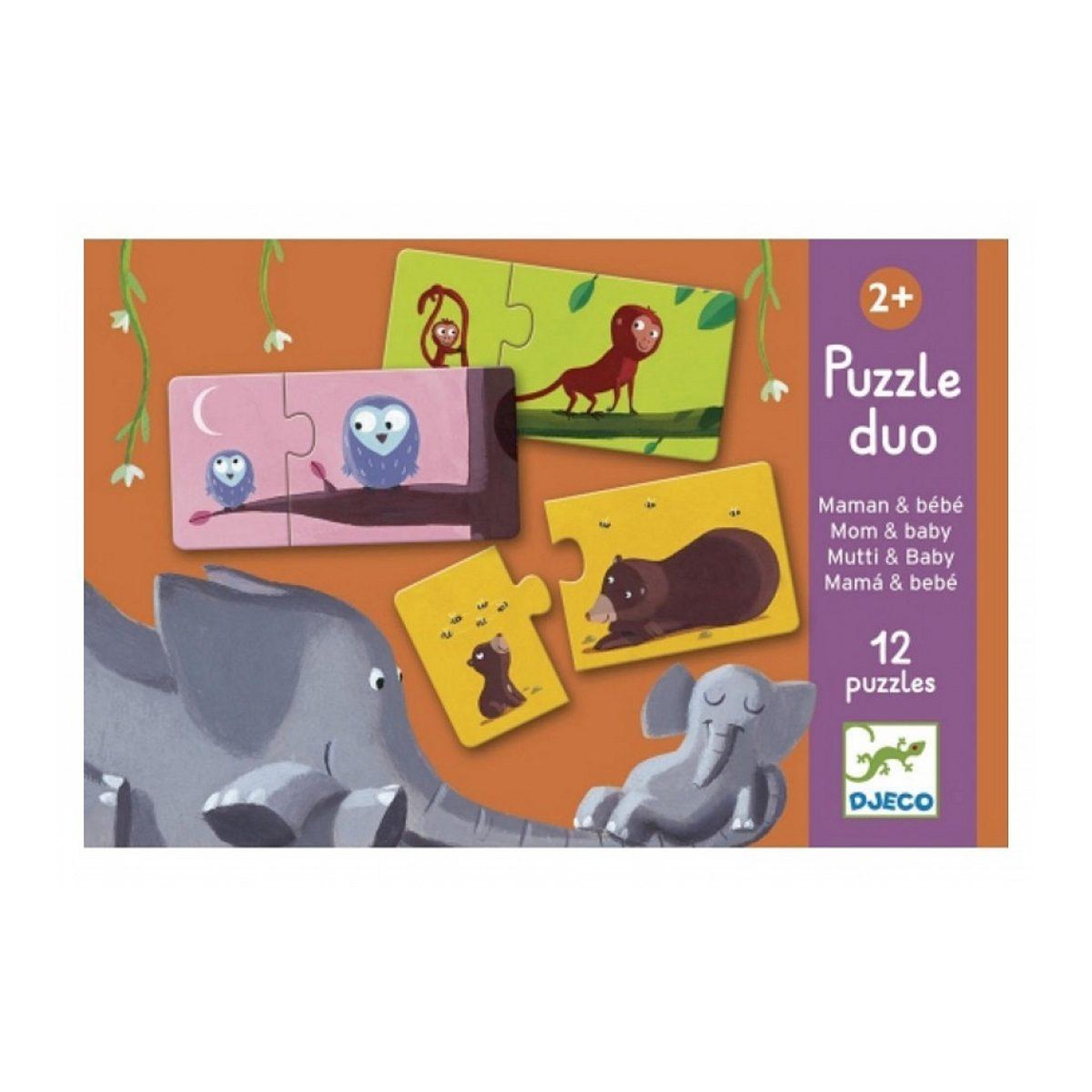 Djeco Puzzle duo - maman et bebe
