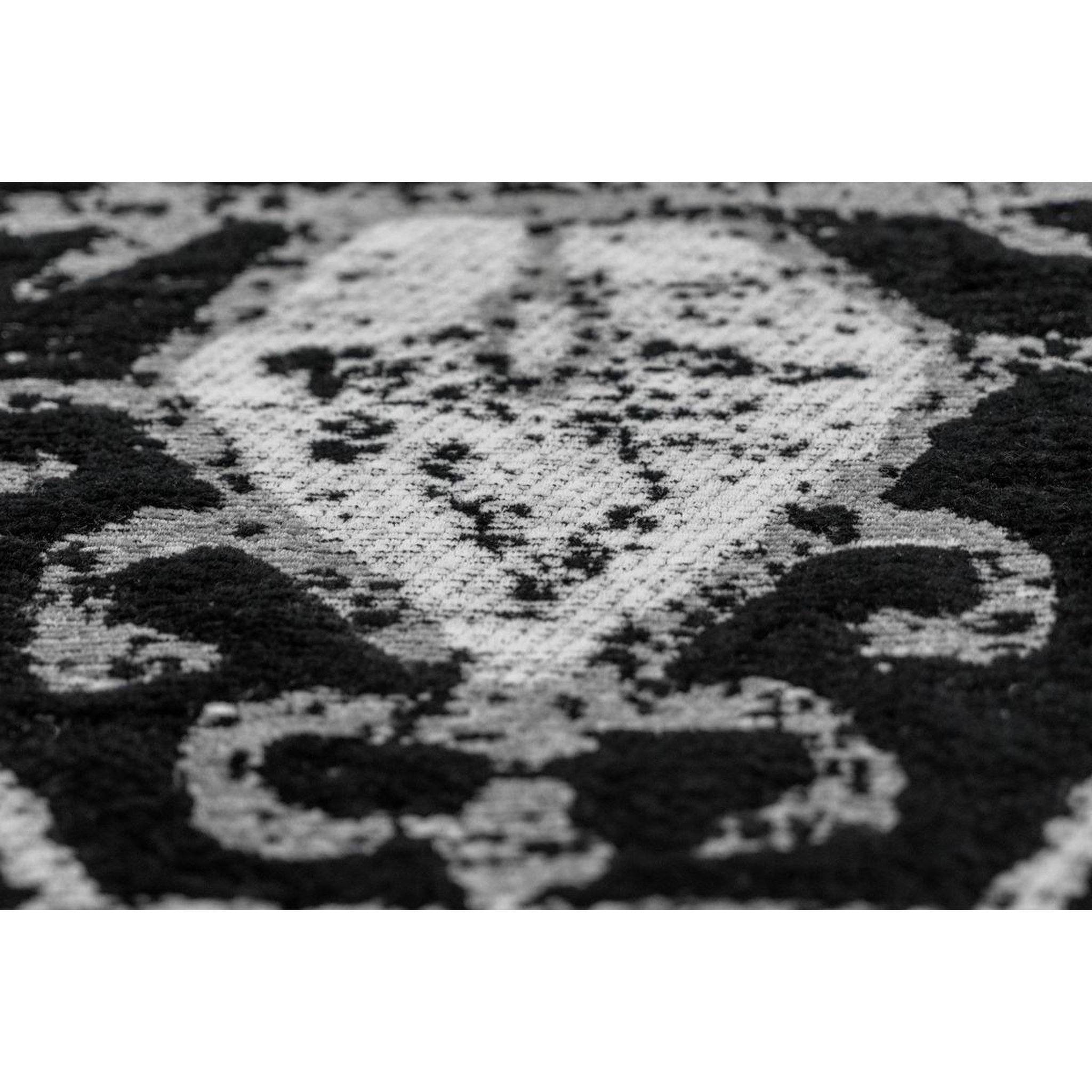 Voir la diapositive 3 : Paris Prix Tapis Imprimé Vintage  River  Gris & Noir