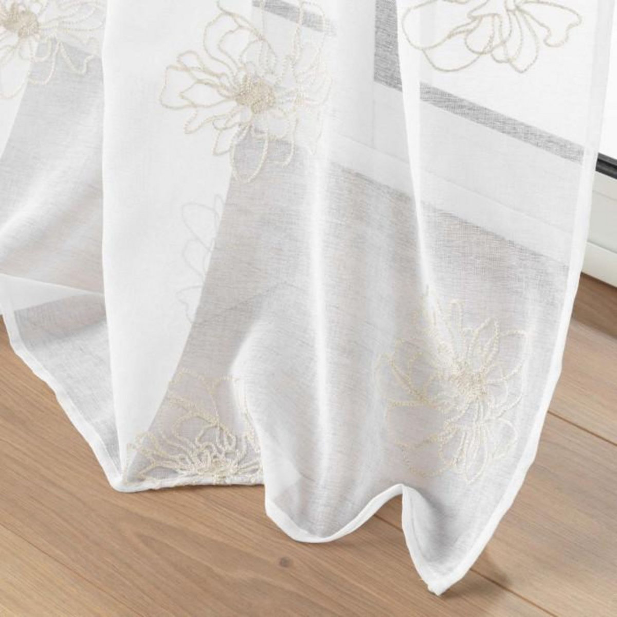 Paris Prix Rideau Voilage à Œillets  Sublimini  140x240cm Or