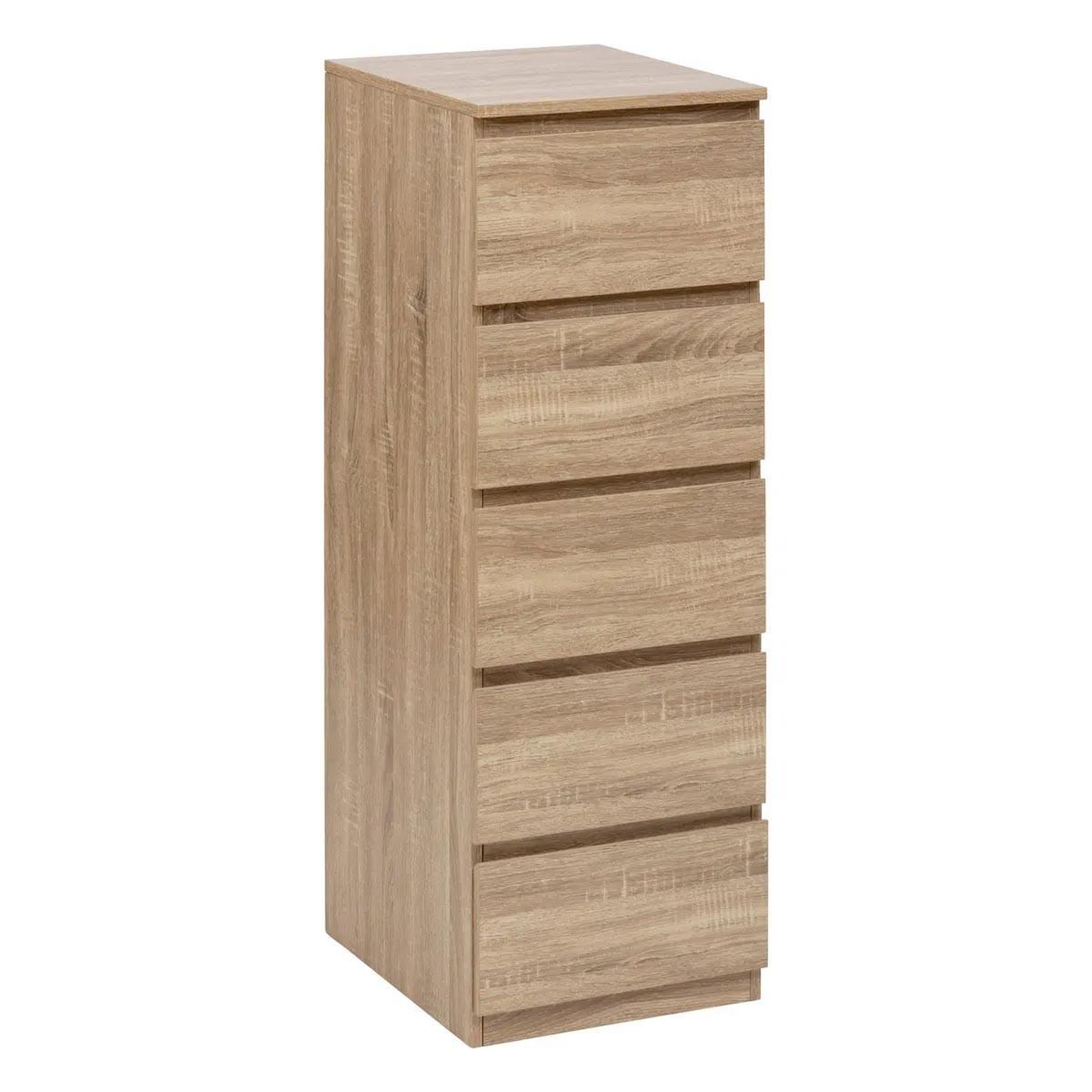FIVE Chiffonnier 5 tiroirs  dolo  115cm naturel