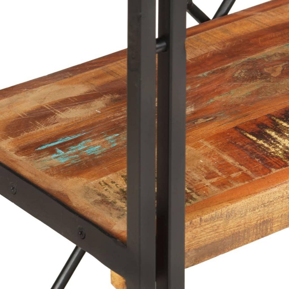 VIDAXL Bibliotheque a 3 niveaux 60x30x80cm Bois de recuperation massif