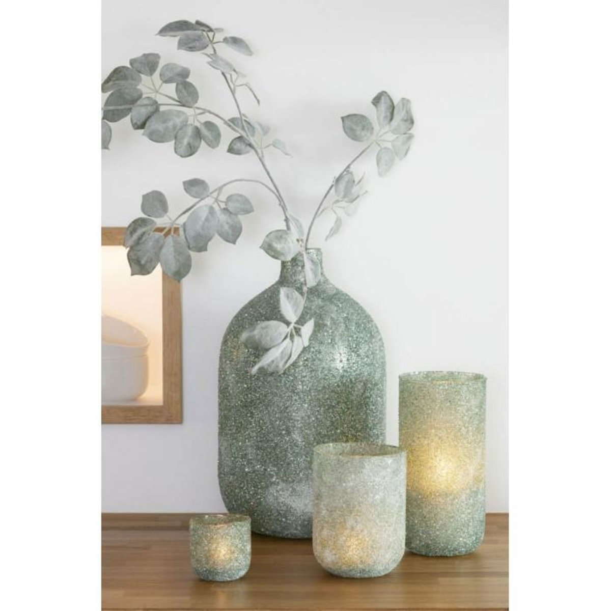 Paris Prix Branche Artificielle Floquée  Schefflera  120cm Vert