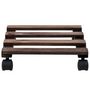 Voir la diapositive 3 : VIDAXL Support roulant a plantes Bois de cedre 4 pcs 25 x 25 cm