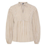 Pieces Blouse /Beige Femme Pieces  ilia. Coloris disponibles : Blanc