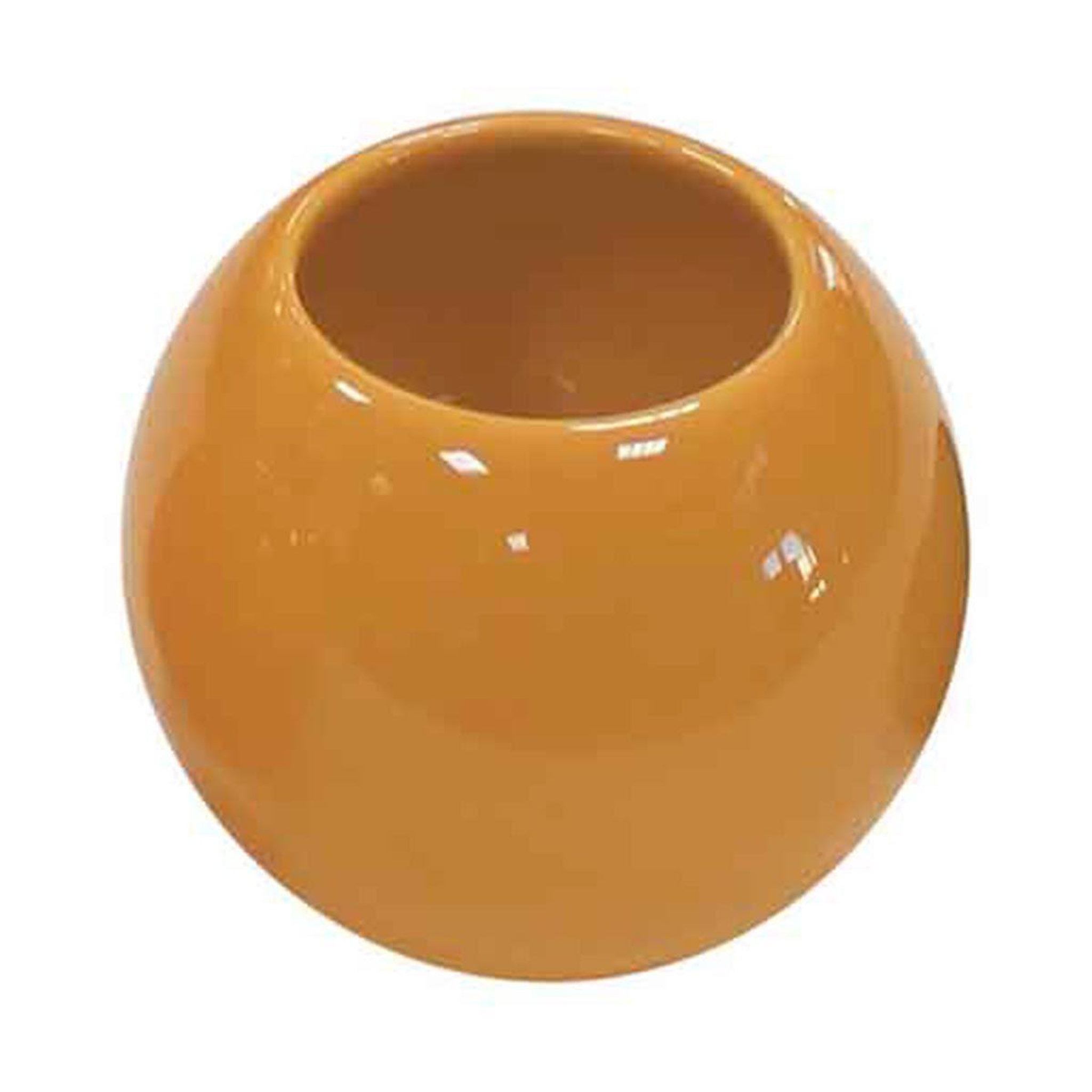 Douceur d'Intérieur Gobelet de salle de bain  bullea  9cm ocre