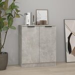 VIDAXL Buffet Gris beton 60x30x70 cm Bois d'ingenierie