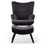 Voir la diapositive 2 : Paris Prix Fauteuil & Pouf Scandinave  Nomi  100cm Noir