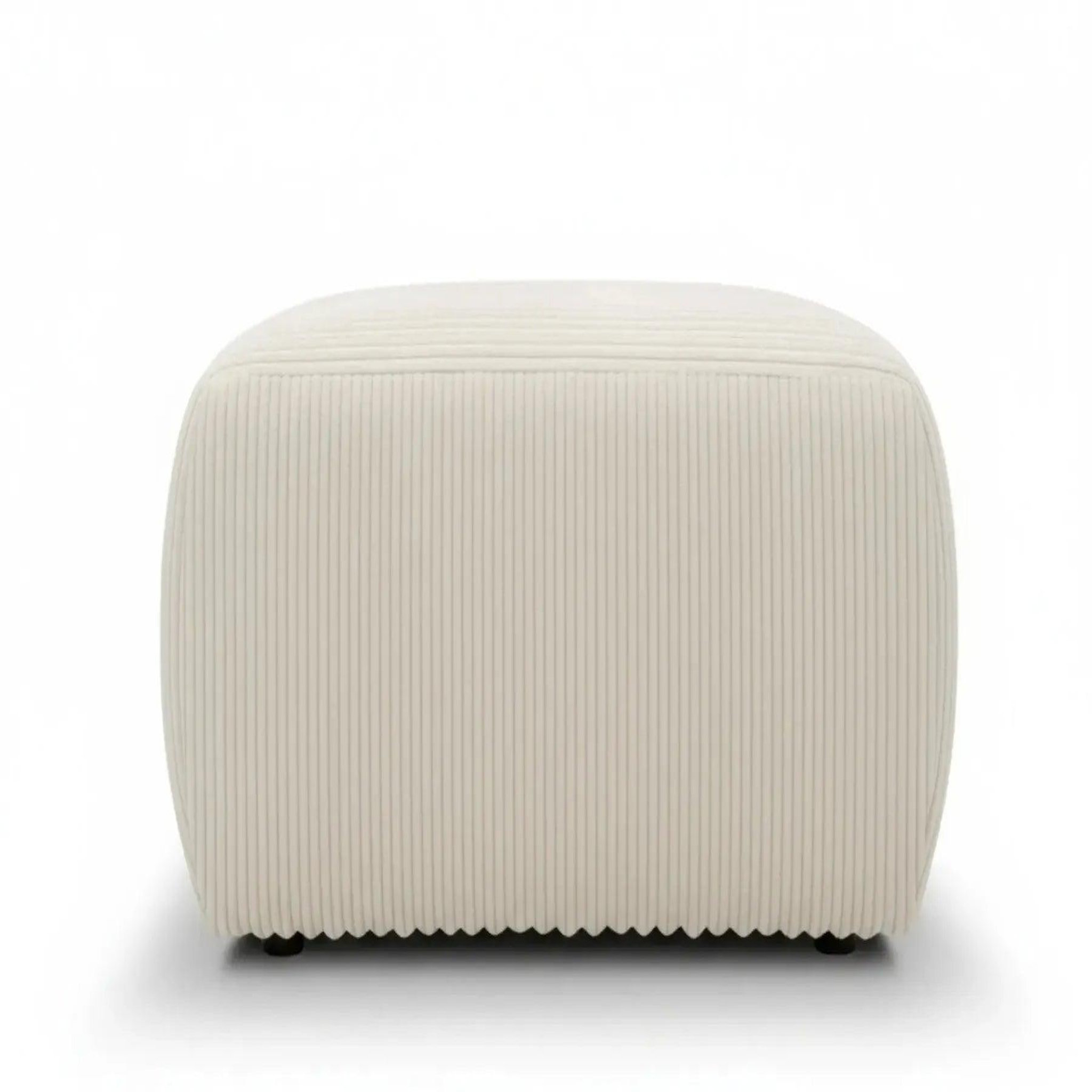 CASANOVA PARIS Elio - pouf velours côtelé. Coloris disponibles : Gris, Beige, Marron, Orange, Rose, Vert, Bleu