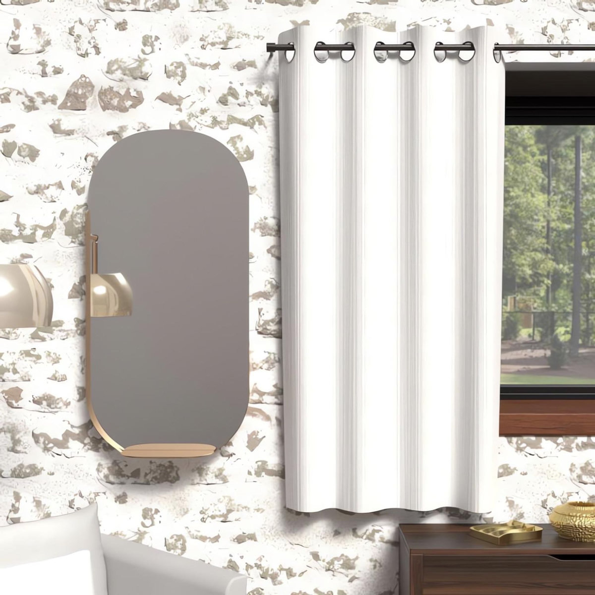 SOLEIL D'OCRE Rideau occultant à oeillets BOHEME, par Soleil d'Ocre