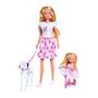 Voir la diapositive 2 : STEFFI LOVE Steffi Love poupée dalmatien + Evi Love - 2 poupées 29 et 12 cm - 2 Figurines Dalmatien - Trotinette Evi - Des 3 ans