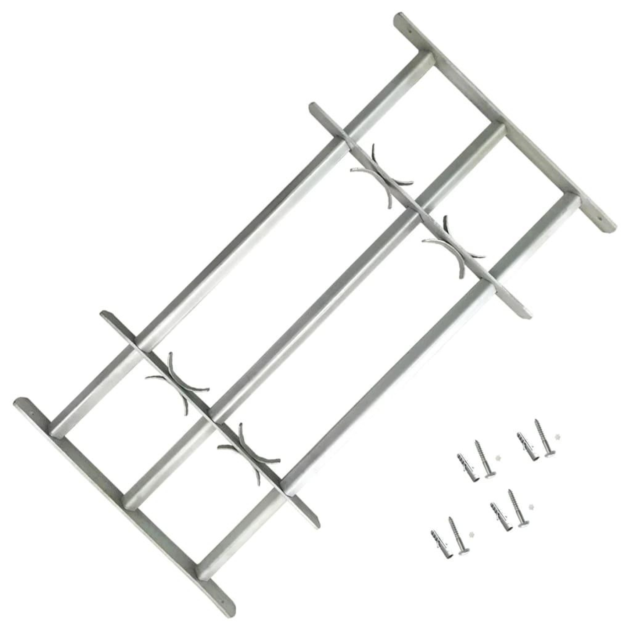 Voir la diapositive 1 : VIDAXL Grille reglable de securite de fenetres et 3 barres 700-1050 mm