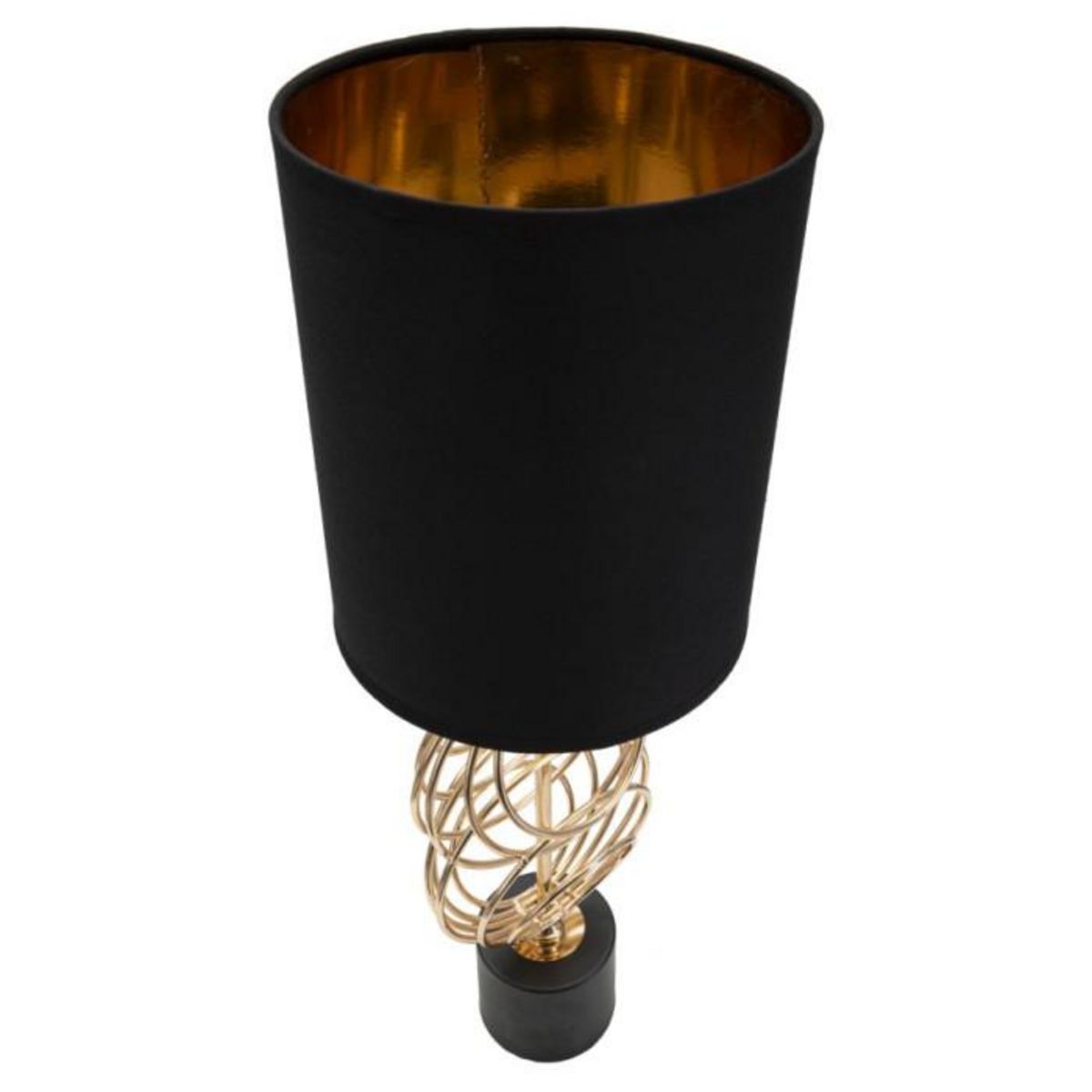Paris Prix Lampe à Poser Design en Métal  Circly  58cm Noir & Or