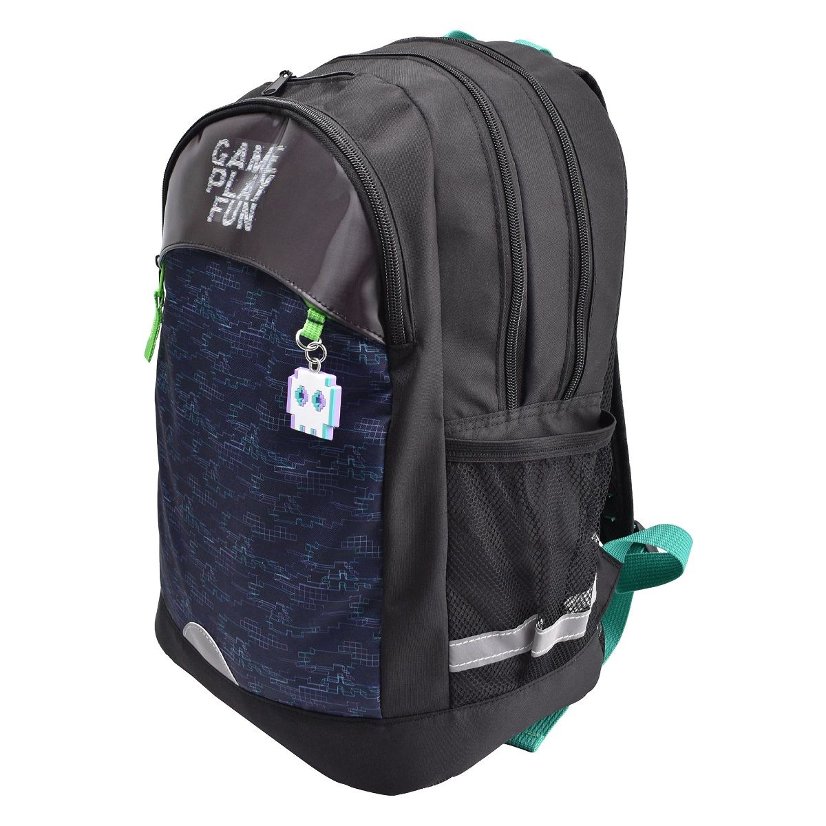 AUCHAN Sac à dos 2 compartiments GLITCH IN THE MATRIX