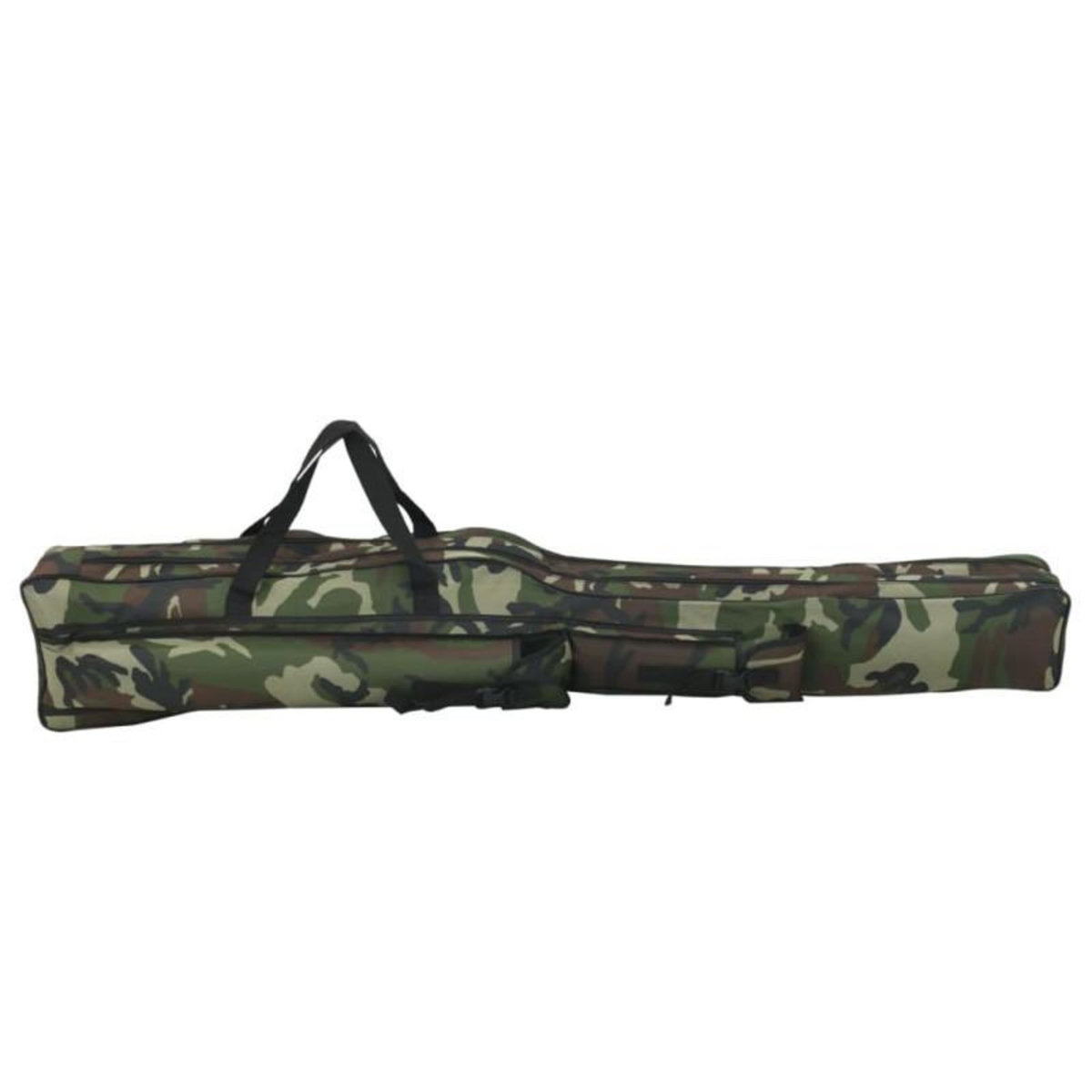 VIDAXL Sac de canne à pêche vert camouflage 150 cm tissu oxford