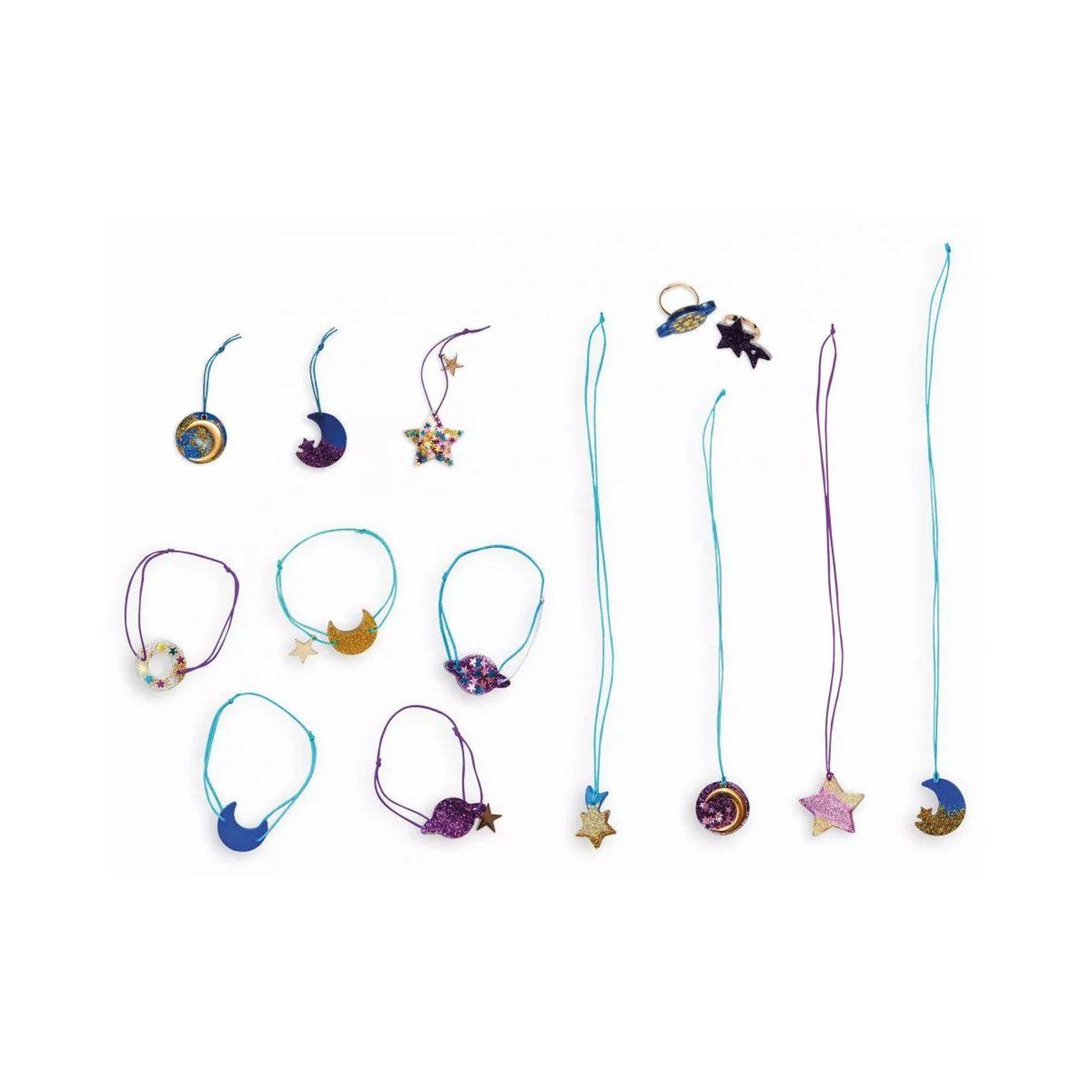 Voir la diapositive 3 : JANOD 14 bijoux resine galaxy a creer