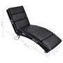 Voir la diapositive 5 : VIDAXL Chaise longue de massage Noir Similicuir