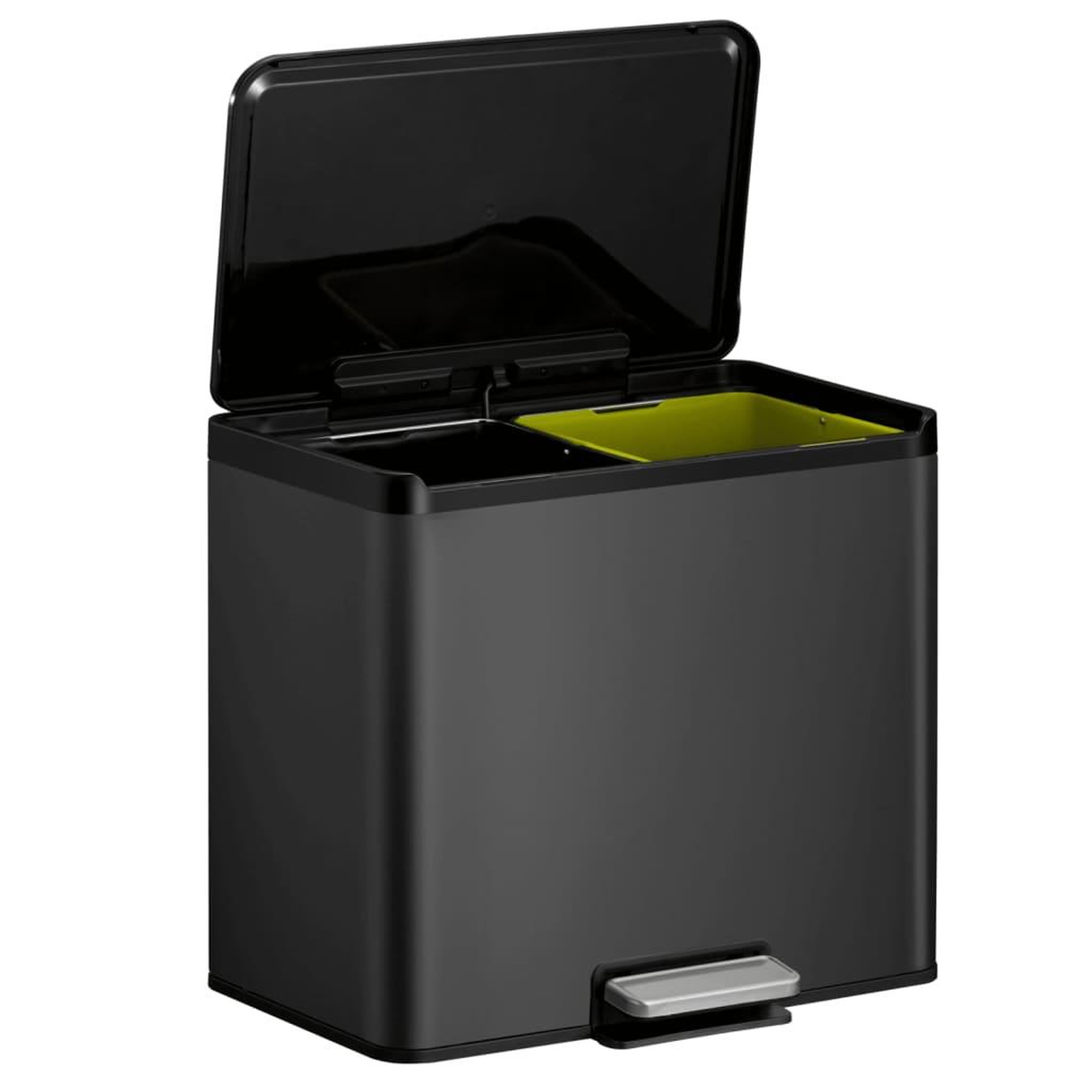 Voir la diapositive 4 : EKO EKO Poubelle a pedale Essential 2x15 L Noir