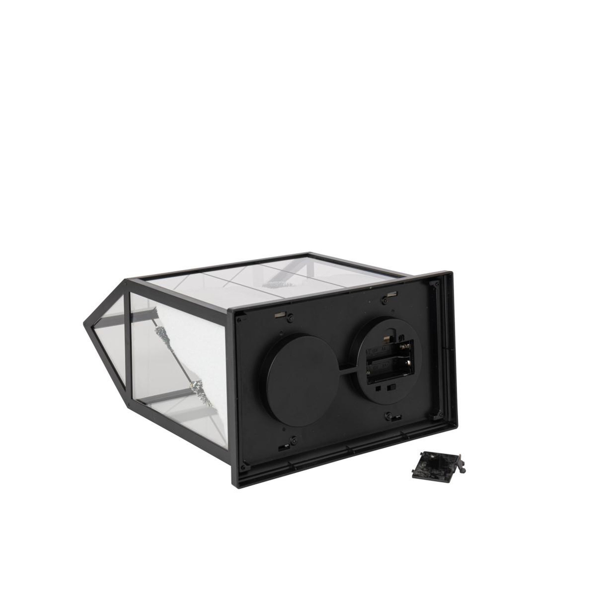 Voir la diapositive 3 : J-LINE Village de Noël Vitré à LED  Sébastienne  25cm Noir
