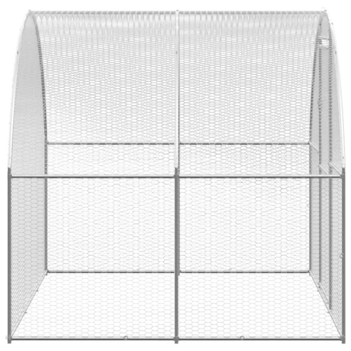 VIDAXL Poulailler d'exterieur 3x2x2 m Acier galvanise