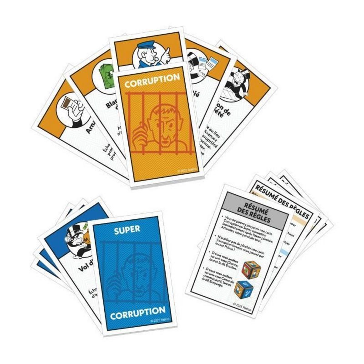 MONOPOLY Monopoly Extension Allez en prison, rend le jeu Monopoly classique plus amusant et plus rapide, jeux de plateau, 2 a 6 joueurs,