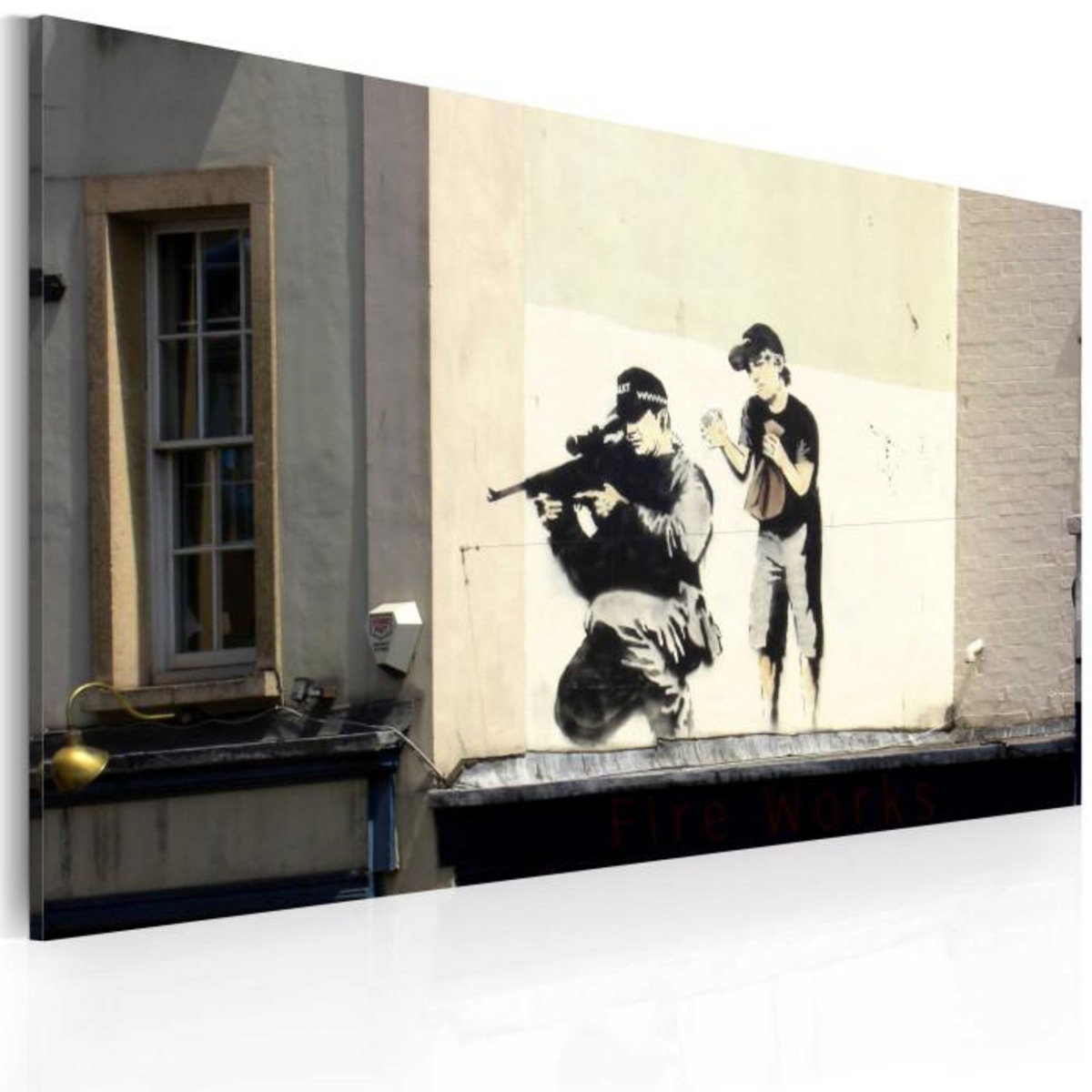 Paris Prix Tableau Imprimé  Tireur & Garçon - Banksy  40x60cm