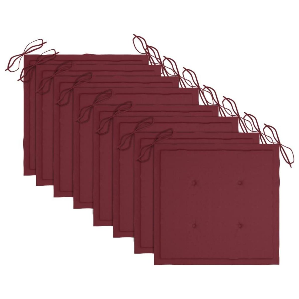 VIDAXL Chaises de jardin et coussins lot de 8 Bois acacia solide Gris