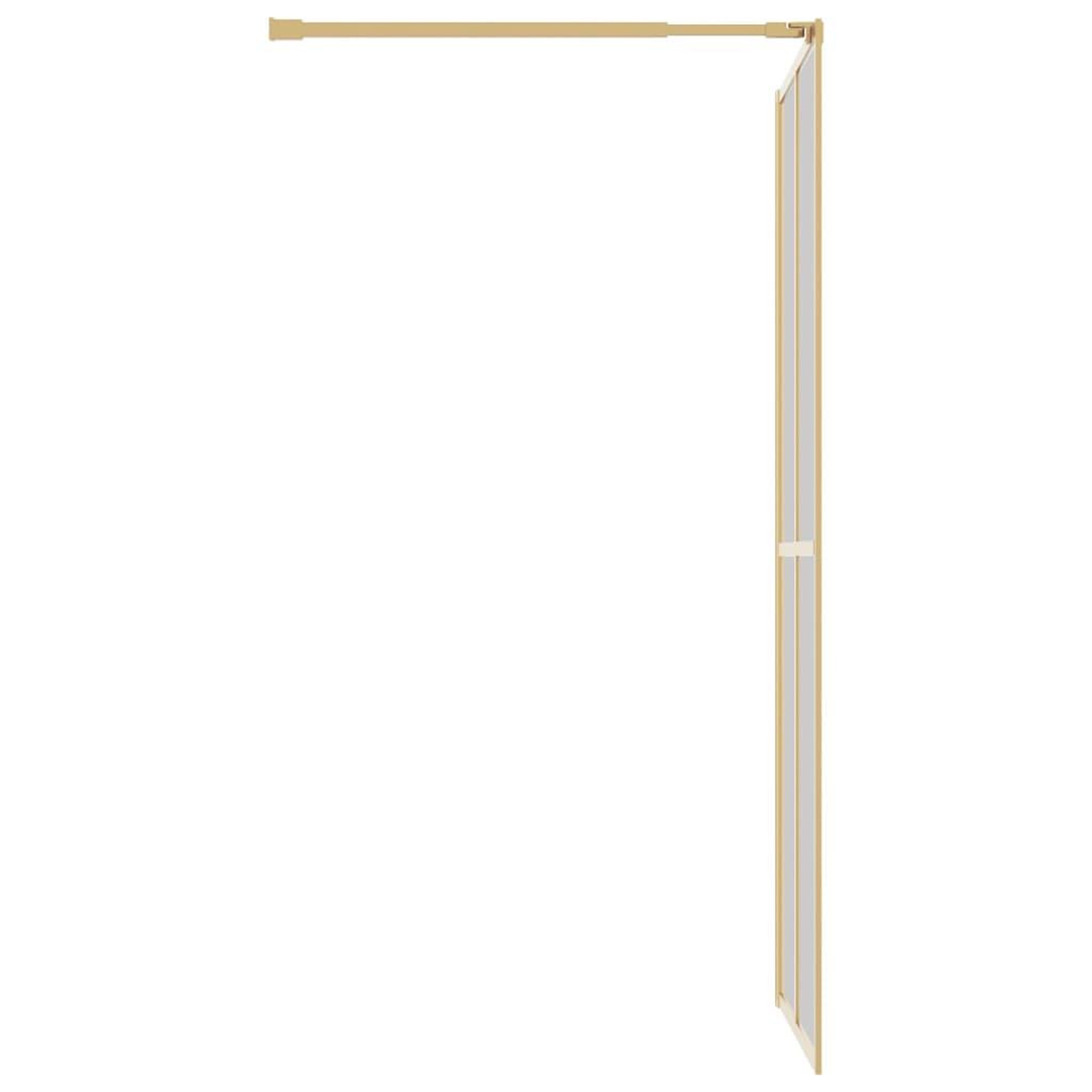 Voir la diapositive 4 : VIDAXL Paroi de douche avec verre ESG transparent dore 100x195 cm