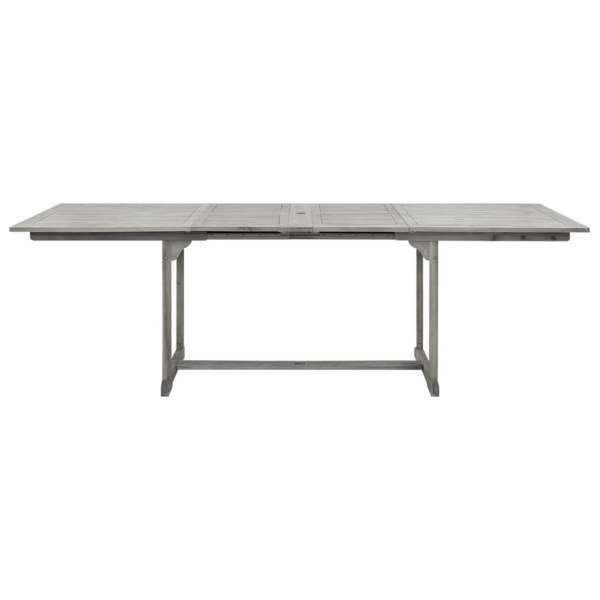 VIDAXL Table a dîner de jardin (160-240)x100x75cm Bois d'acacia massif