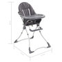 Voir la diapositive 6 : VIDAXL Chaise haute pour bebe Gris et blanc