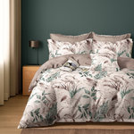 Home collection Parure housse de couette 100 % coton 57 fils Elisfilise. Coloris disponibles : Rose