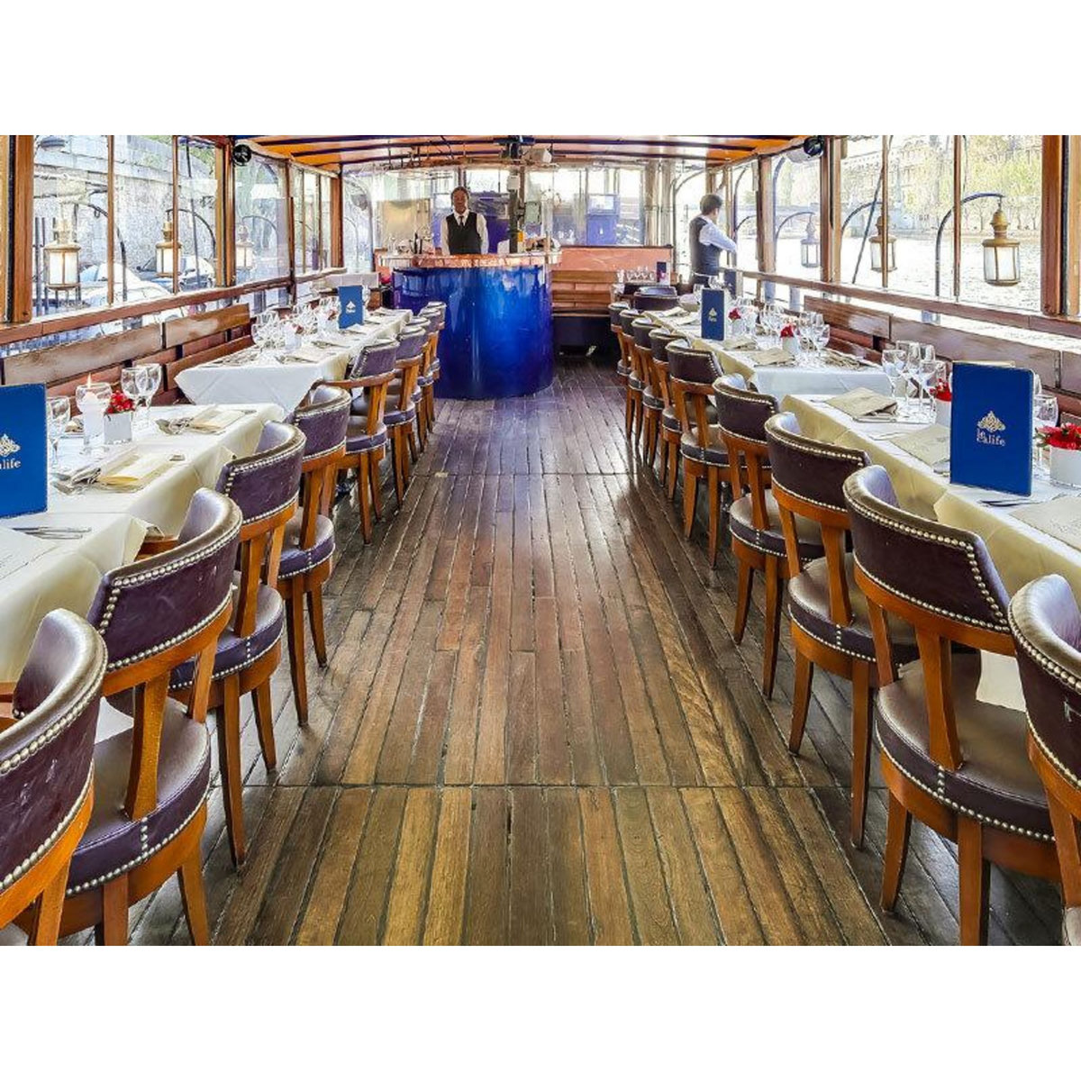 Smartbox Croisière de 2h sur la Seine avec dîner gastronomique, vin et champagne - Coffret Cadeau Gastronomie