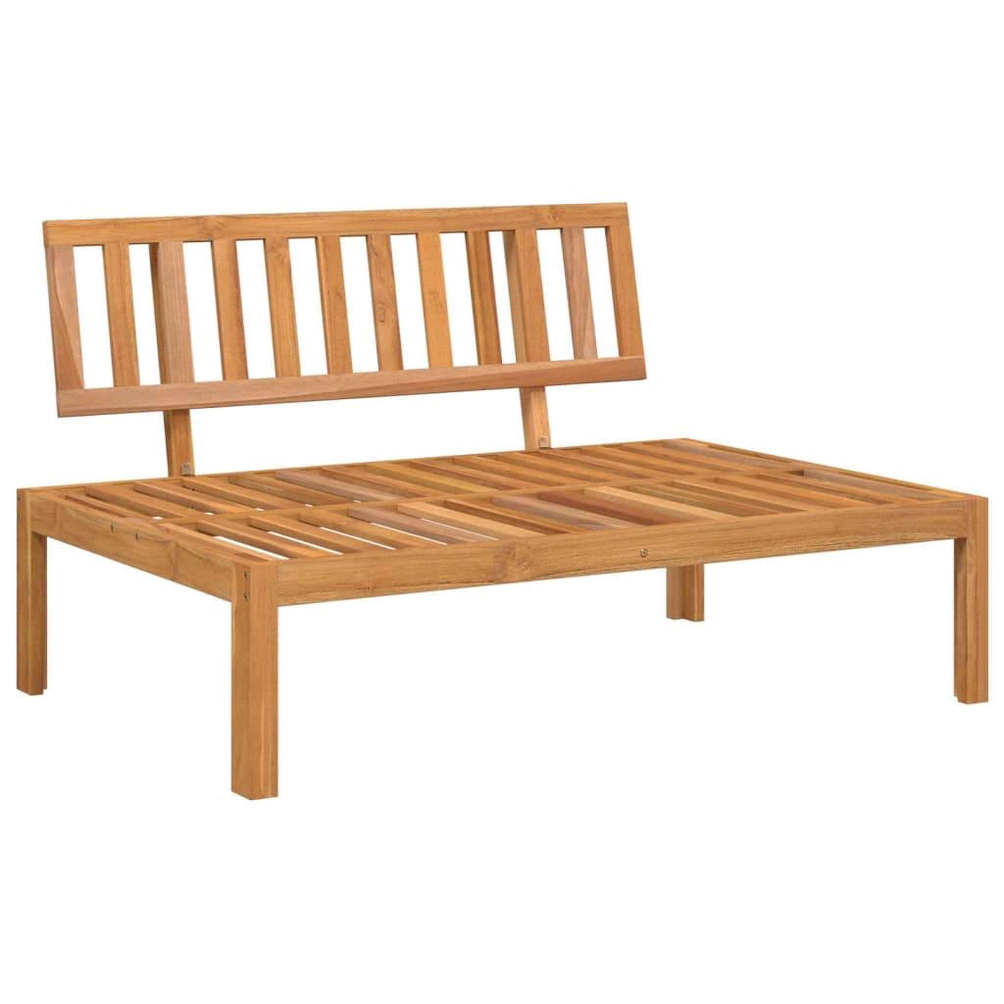 Voir la diapositive 3 : VIDAXL Canapes centraux palette de jardin et coussins 2pcs bois acacia