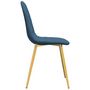 Voir la diapositive 5 : VIDAXL Chaises a manger lot de 4 Bleu Velours