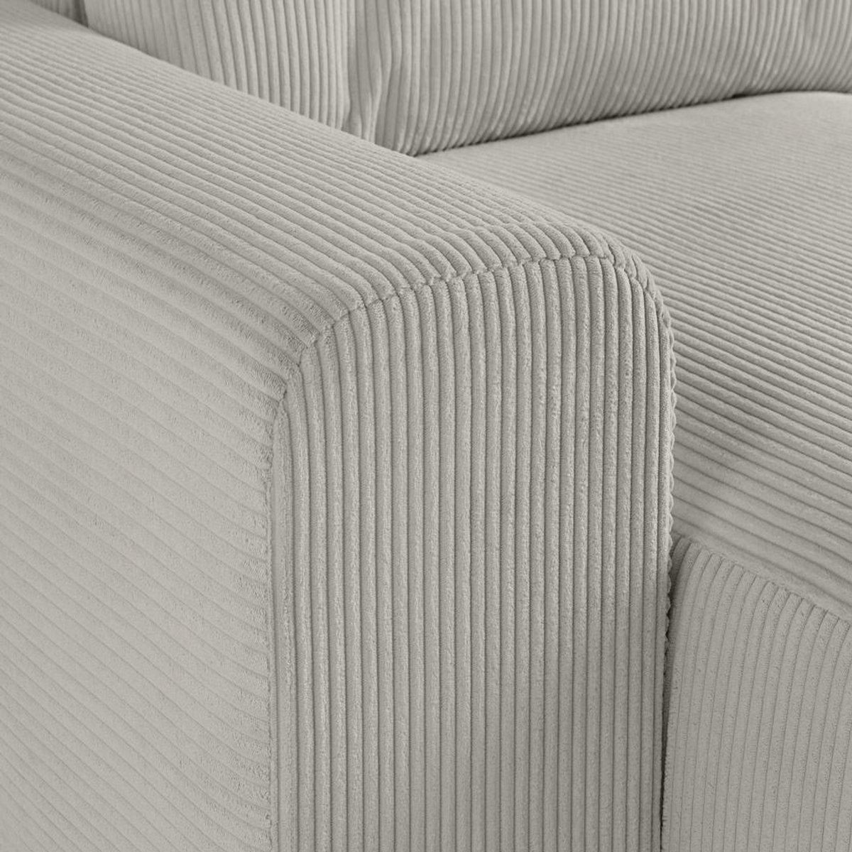 LISA DESIGN Garance - canapé modulable d'angle droit - 8 places - en velours côtelé