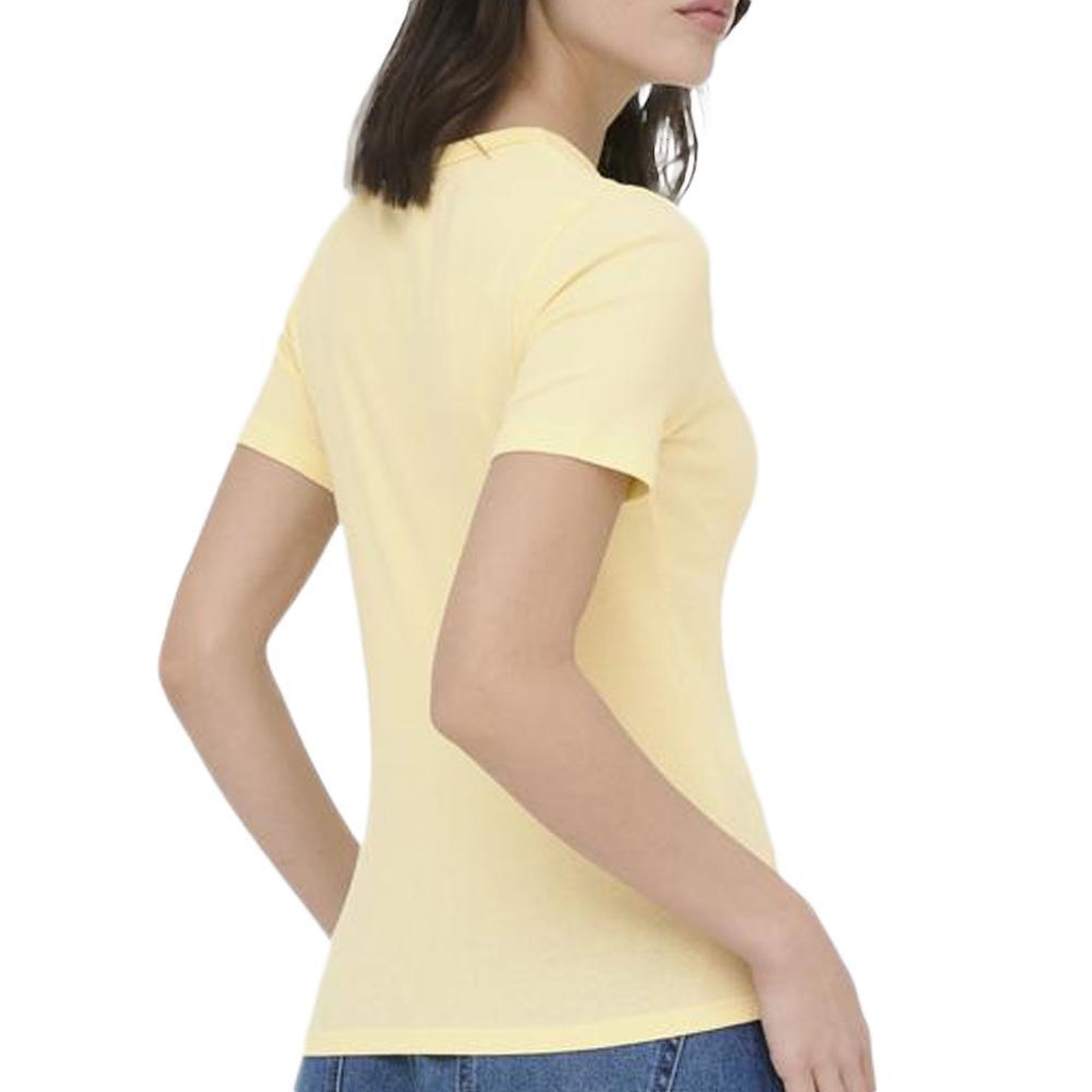 Voir la diapositive 2 : JACQUELINE DE YONG T-Shirt Jaune Femme JDY Lucky