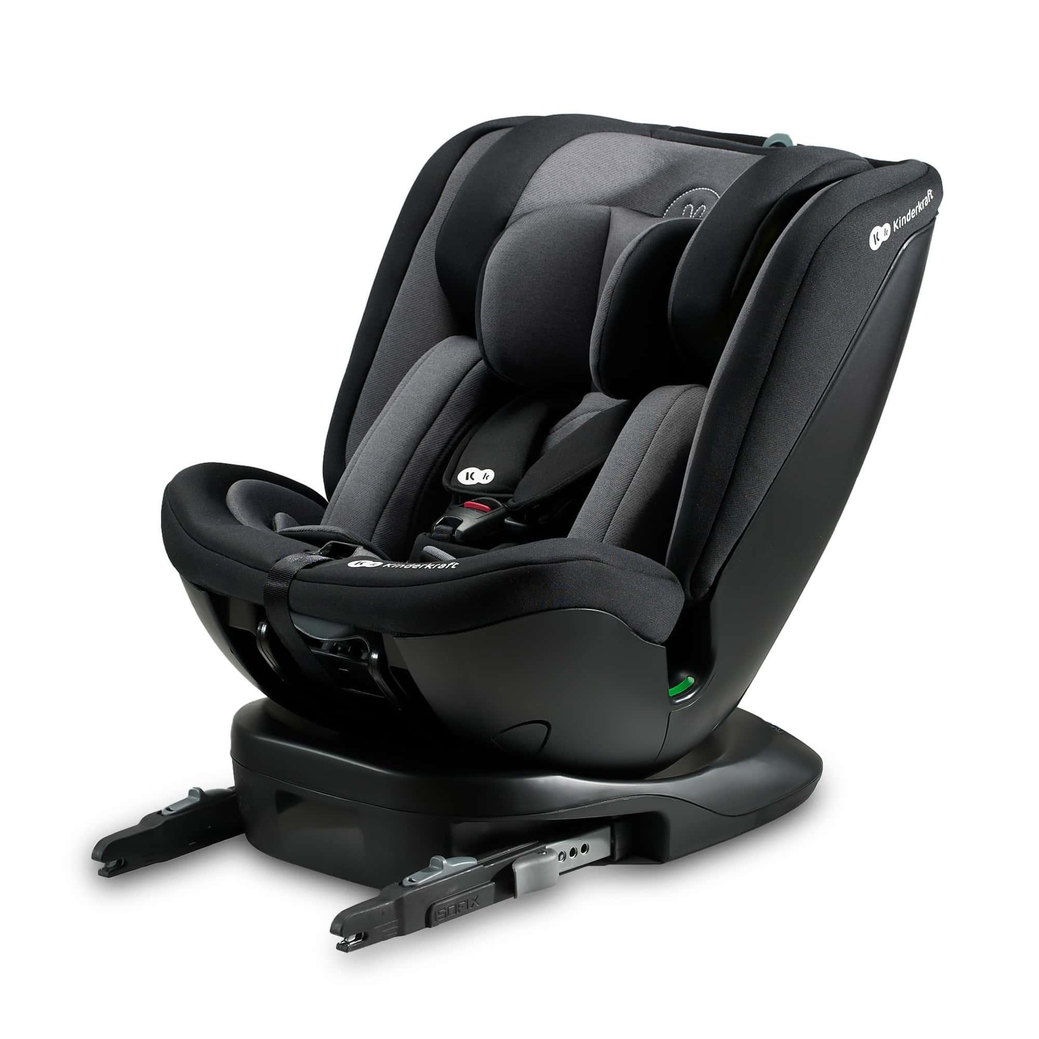 Voir la diapositive 1 : KINDERKRAFT Siège auto 4 en 1 avec rotation facile et sécurité renforcée