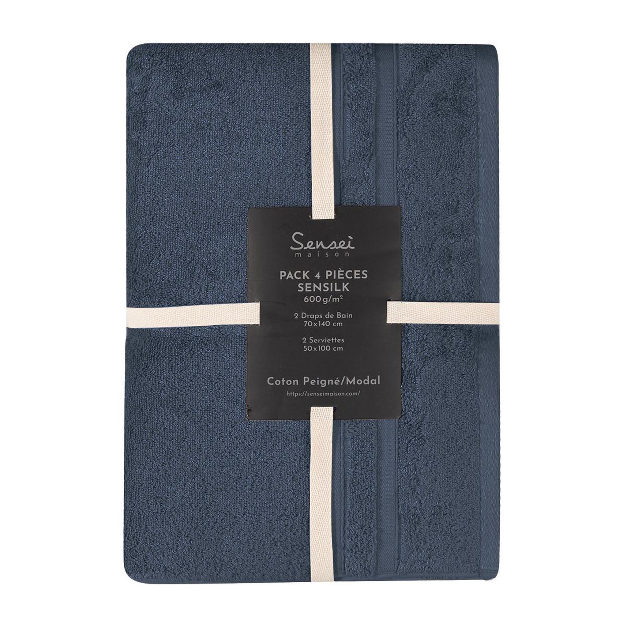 Voir la diapositive 6 : Sensei Maison Ensemble de bain 4 pièces 600 g/m² SENSILK