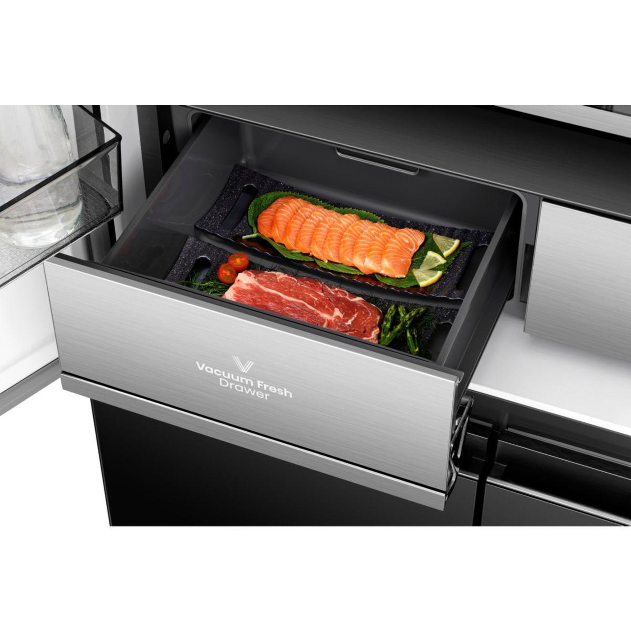 Voir la diapositive 4 : Hisense Réfrigérateur multi portes rq768n4gbe freshfit