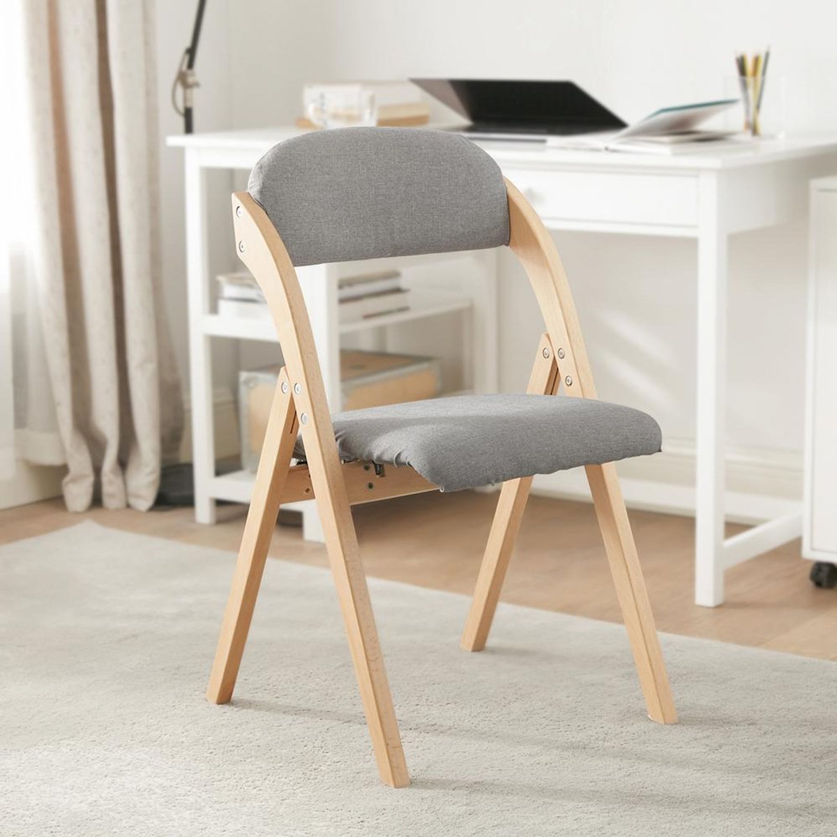 SOBUY SoBuy - Chaise Pliante ergonomique rembourrée - Nordique - FST92