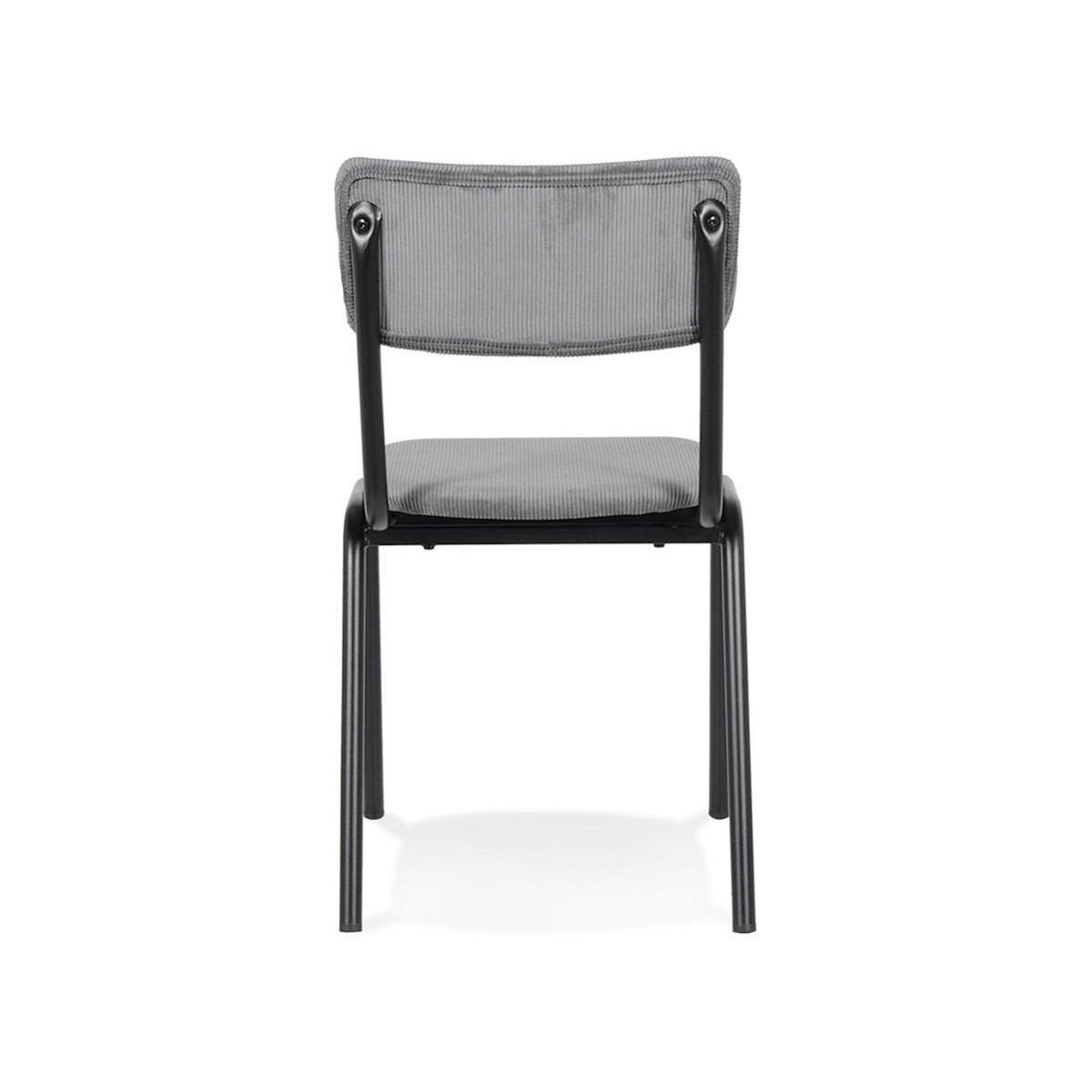 Paris Prix Chaise Design Vintage  Fortuna  83cm Gris