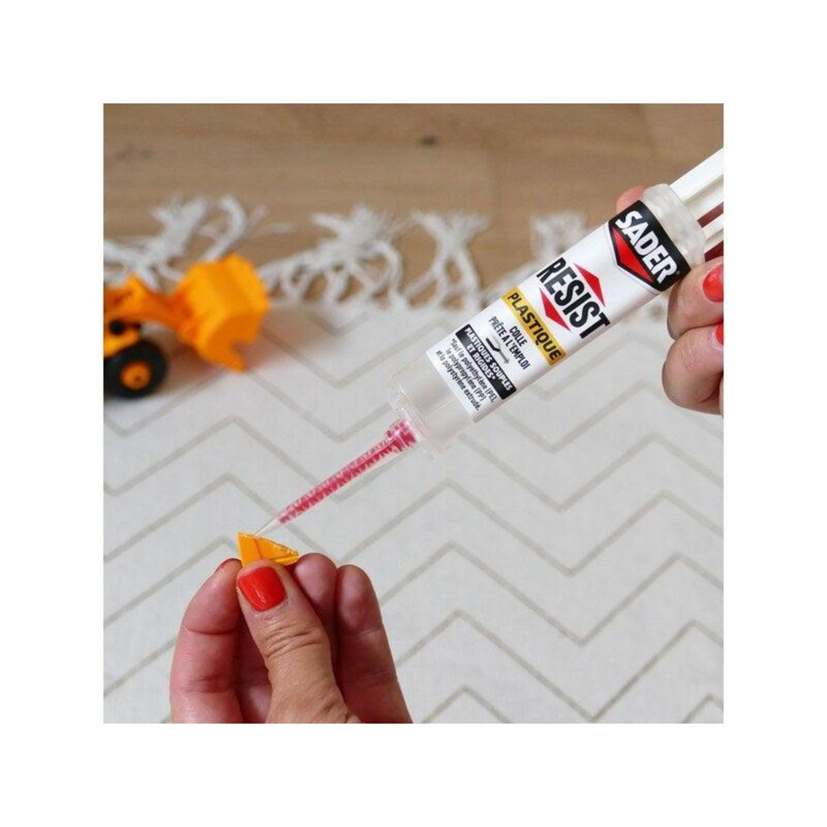 Sader Colle de reparation epoxy bi-composant sader resist plastiq sering 10g