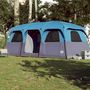 Voir la diapositive 3 : VIDAXL Tente de cabine familiale 9 personnes bleu impermeable
