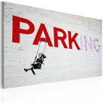 Paris Prix Tableau Imprimé  Parking - Banksy  40x60cm