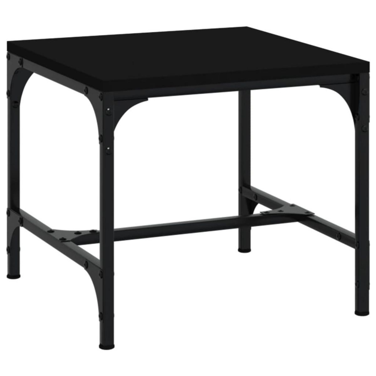 VIDAXL Table d'appoint Noir 40x40x35 cm Bois d'ingenierie