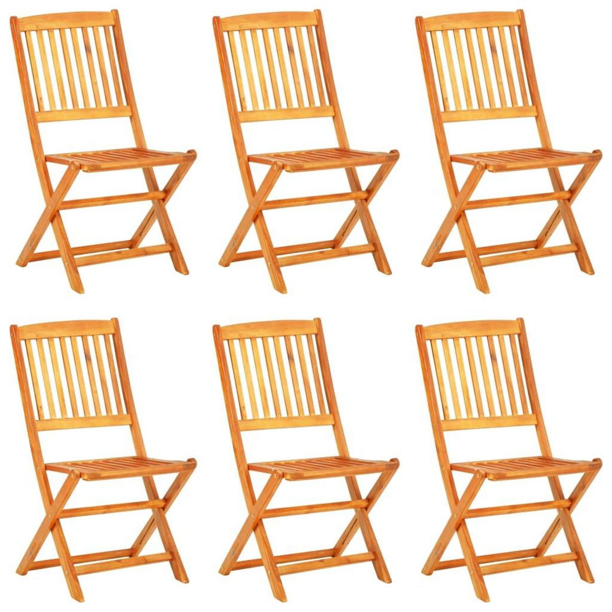 VIDAXL Ensemble a manger de jardin pliable 7 pcs bois d'acacia solide