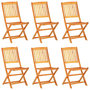 Voir la diapositive 2 : VIDAXL Ensemble a manger de jardin pliable 7 pcs bois d'acacia solide