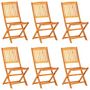 Voir la diapositive 2 : VIDAXL Ensemble a manger de jardin pliable 7 pcs bois d'acacia solide