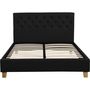 Voir la diapositive 3 : Habitat et Jardin Lit double  Emmy  - 140 x 190 cm - Gris