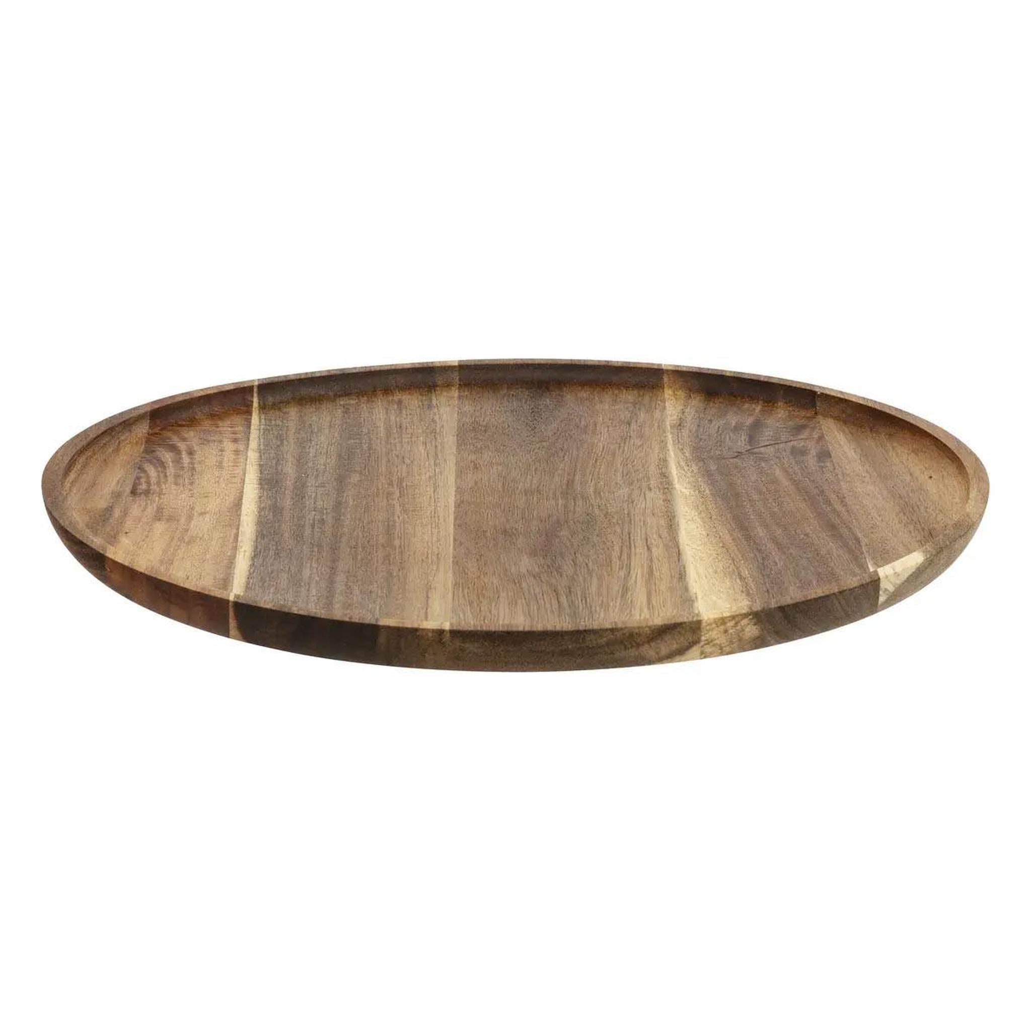 SECRET DE GOURMET Assiette de présentation  acacia  38cm marron